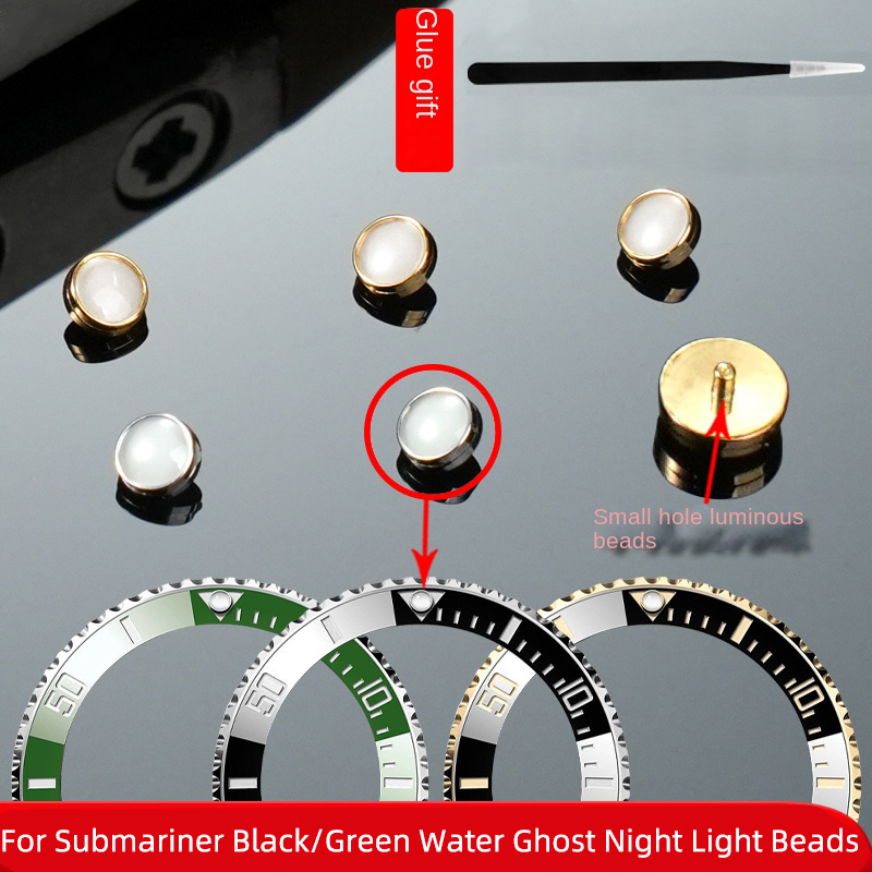 Rolex Watch Submariner - Perle lumineuse pour Rolex Submariner, vert,