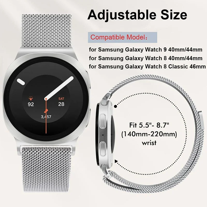 Bracelet milanais en métal pou - Milanese Loop Magnetic avis et prix
