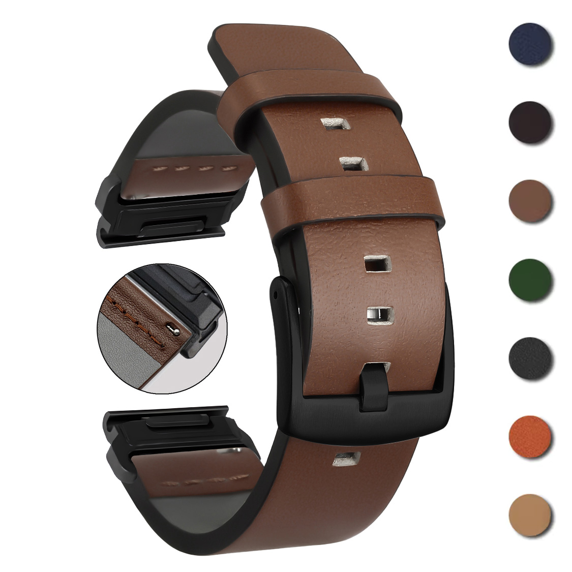 Bracelet en cuir à ajustement  - Silicone Watch Band 22Mm avis et prix